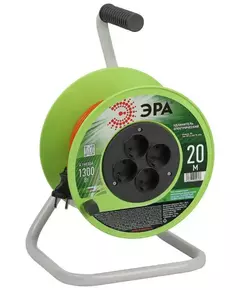 Удлинитель на катушке 4х20м без заземл. RP-4-2x0.75-20m ПВС 2х0.75 Эра Б0059779