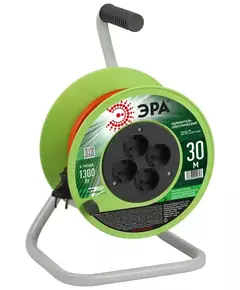 Удлинитель на катушке 4х30м без заземл. RP-4-2x0.75-30m ПВС 2х0.75 Эра Б0059780