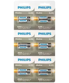 Элемент питания алкалиновый AAA/LR03 1.5В Entry отрывной набор (блист. 12шт) Philips Б0064646