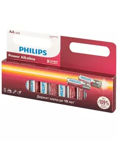 Элемент питания алкалиновый AA/LR6 1.5В Power (блист. 12шт) Philips Б0064661