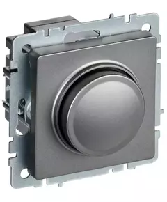 Светорегулятор СП BRITE пов-наж. 600Вт СС10-1-0-БрС сталь IEK BR-D20-0600-K46