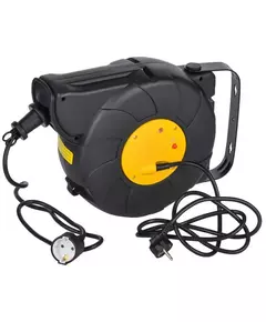 Удлинитель на катушке TWIST 1х15м с заземл. автосмотка 16А IP20 ПВС 3х1.5 IEK TW-KP27-16-01-15-02