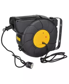 Удлинитель на катушке TWIST 1х25м с заземл. автосмотка 16А IP20 ПВС 3х1.5 IEK TW-KP27-16-01-25-02