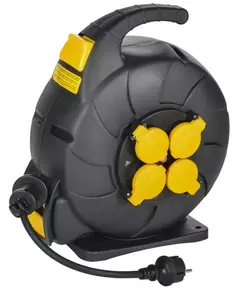 Удлинитель на катушке TWIST 4х15м с заземл. с крышк. автосмотка 16А IP44 КГ 3х1.5 IEK TW-KP27-16-04-15-44