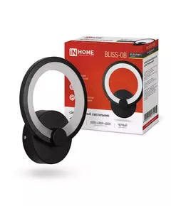 Светильник светодиодный ELEGANT BLISSAR-B 15Вт 230В 3000-6500К 1050лм STEP COLOR черн. IN HOME 4690612043142