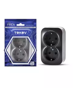 Розетка 2-м ОП Frea 16А IP20 250В с заземл. АБС-пластик карбон TOKOV ELECTRIC TKE-FR-R2Z-C14