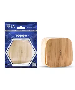 Переключатель 1-кл. ОП Frea 10А IP20 250В АБС-пластик сосна TOKOV ELECTRIC TKE-FR-P1-C25