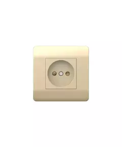 Розетка NEW3-E 16А без заземл. защ. шторки шампань CHINT 431408