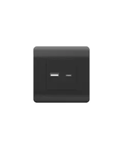 Розетка USB NEW3-E тип A+C 5В/2.1А черн. CHINT 431501