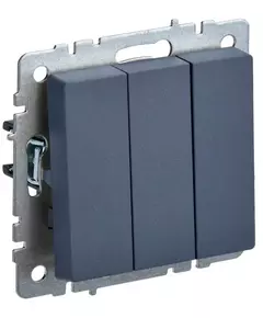 Выключатель 3-кл. СП BRITE ВС10-3-0-БрМ 10А маренго IEK BR-V30-0-10-K35