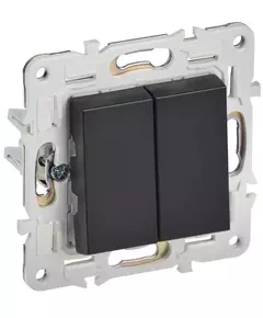 Выключатель 2-кл. SKANDY 10А SK-V04Bl черн. IEK SK-V20-0-10-K02