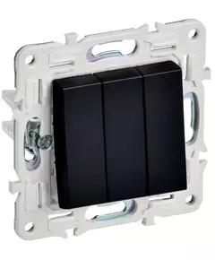 Выключатель 3-кл. SKANDY 10А SK-V11Bl черн. IEK SK-V30-0-10-K02