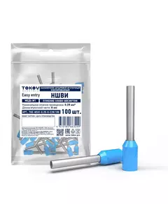 Наконечник штыревой втулочный изолированный НШВИ 0.25-8 TOKOV ELECTRIC TKE-NSVI-0.25-8-C28/100