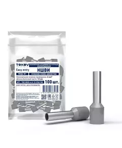 Наконечник штыревой втулочный изолированный НШВИ 4.0-12 TOKOV ELECTRIC TKE-NSVI-4.0-12-C06/100