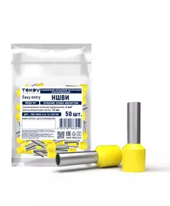 Наконечник штыревой втулочный изолированный НШВИ 6.0-12 TOKOV ELECTRIC TKE-NSVI-6.0-12-C07/50