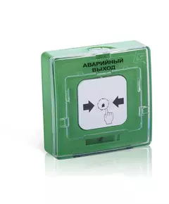 Устройство дистанционного пуска УДП 513-11-R3 "Аварийный выход" зел. Рубеж Rbz-120530