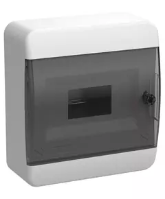 Корпус пластиковый ЩРН-П-8 IP41 черн. прозр. дверь TEKFOR IEK TF5-KP12-N-08-41-K01-K03