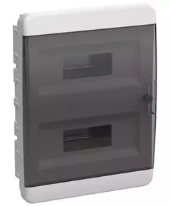 Корпус пластиковый ЩРВ-П-24 IP41 черн. прозр. дверь TEKFOR IEK TF5-KP12-V-24-41-K01-K03