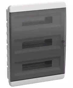Корпус пластиковый ЩРВ-П-54 IP41 черн. прозр. дверь TEKFOR IEK TF5-KP12-V-54-41-K01-K03