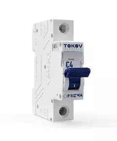 Выключатель автоматический модульный 1П 4А 4.5кА х-ка C TOKOV Electric TKE-PZ45-MCBI-1-4-C
