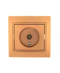 Розетка телевизионная оконечная TV СП Mira зол. металлик LEZARD 701-1313-130