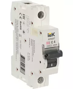 Выключатель автоматический модульный 1п C 4А M06N ARMAT IEK AR-M06N-1-C004