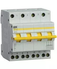 Выключатель-разъединитель трехпозиционный 4п ВРТ-63 40А IEK MPR10-4-040