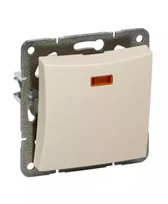 Переключатель 1-кл. СП Дуэт 10А IP20 с индикацией механизм беж. SchE WDE000263