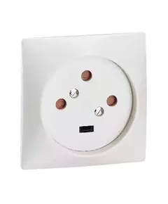 Розетка 1-м СП 20А IP20 3P+E 380Вт на винтах сл. кость Leg 055425