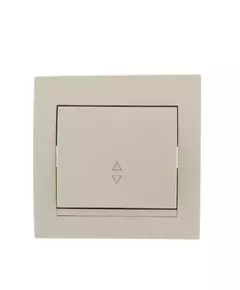 Переключатель проходной 1-кл. СП Deriy 10А крем. LEZARD 702-0303-105