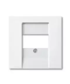 Накладка розетки компьютерной Basic-55 альп. бел. ABB 2CKA001724A4275
