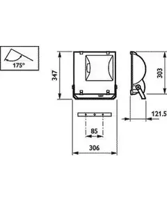 Светильник RVP151 MHN-TD70W IC A 70Вт RX7s IP65 PHILIPS 910503695018