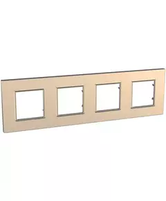 Рамка 4-м Unica quadro медь SchE MGU6.708.56