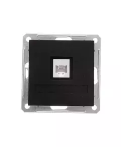 Розетка телефонная 1-м СП W59 RJ11 1А 160В механизм черн. бархат SE RSI-152T-6-86