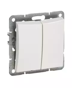 Выключатель 2-кл. СП Дуэт 10А IP20 с индикацией механизм бел. SchE WDE000153