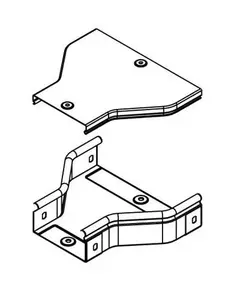 Переходник для лотка RRC 300/150 H50 гор. оцинк. DKC 36313HDZ