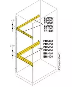 Профиль L=400 H=48 для монтажа аксессуаров (уп.2шт) ABB EB0400