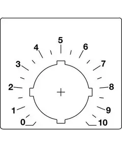 Шильдик для потенциометра (со шкалой) ABB SK615562-88