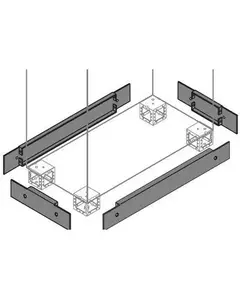 Фланец цоколя торц. 100х1200мм (уп.2шт) ABB ZN1200