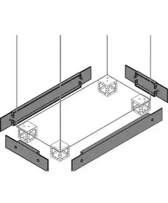 Фланец цоколя бок. 100х500мм (уп.2шт) ABB ZN5000