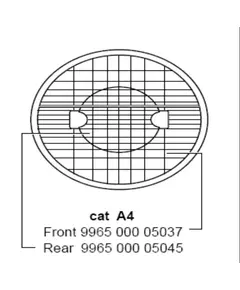 Аксессуар MVF403 FRONT REFLECTOR ASSY CAT A4 PHILIPS 996500005037