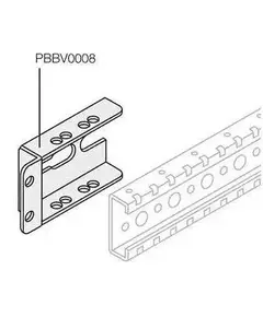 Уголок для верт. шин сбоку шкафа (уп.8шт) ABB 1STQ007430A0000