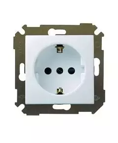 Розетка 1-м СП Simon34 16А IP20 с заземл. механизм бел. Simon 34432-030