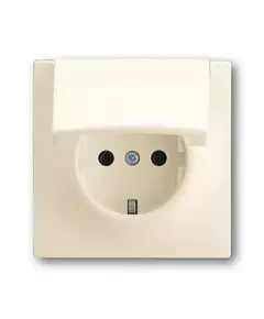 Розетка 1-м СП 1мод. Impuls 16А IP21 250В Schuko с крышкой сл. кость ABB 2CKA002018A1488
