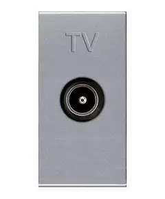 Розетка телевизионная TV 1мод. Zenit прост. механизм серебр. ABB 2CLA215070N1301