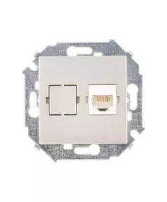 Розетка компьютерная СП Simon 15 RJ45 кат.5E Systimax механизм шампань Simon 1591598-034