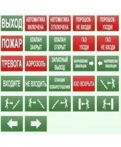 Оповещатель охранно-пожарный световой (табло) БЛИК-С-12 "Газ! Уходи!"