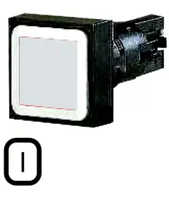 Кнопка с фиксацией Q18DR-WS бел. EATON 086243