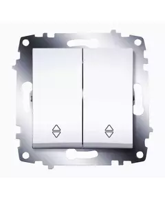 Переключатель 2-кл. 1мод. СП Cosmo 10А IP20 (сх. 6) механизм бел. ABB 619-010200-211
