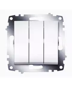 Выключатель 3-кл. 1мод. СП Cosmo 10А IP20 механизм бел. ABB 619-010200-254